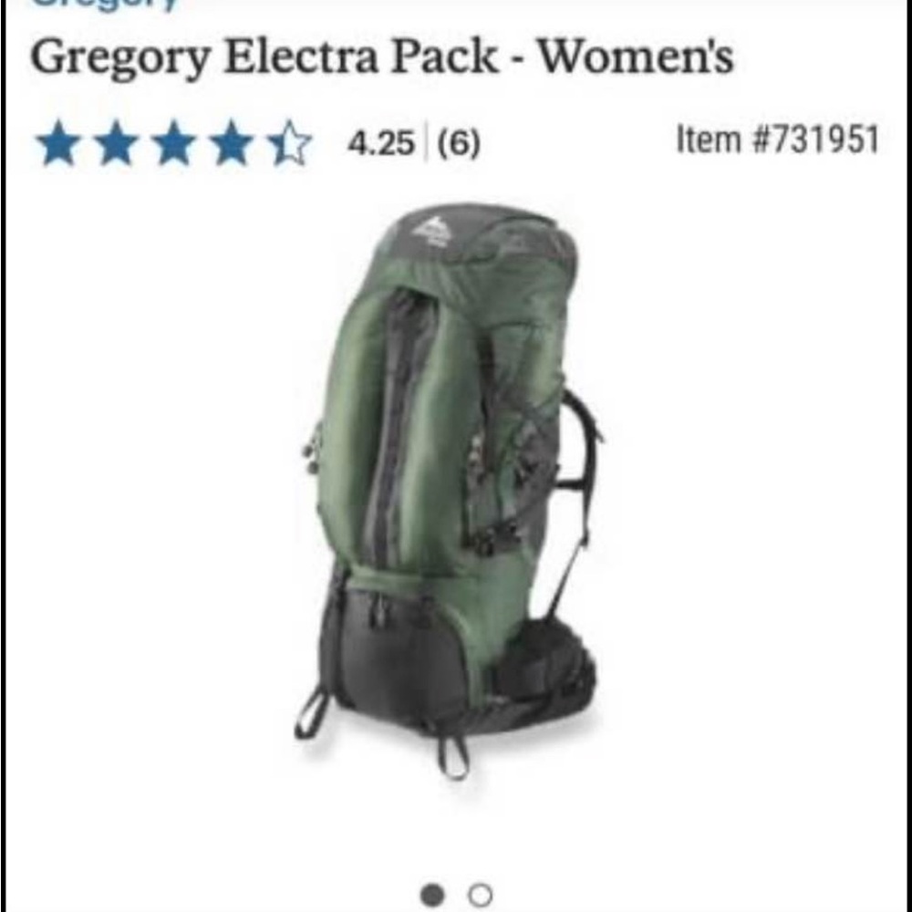 Gregory Electra Women's Backpack in Green and Black